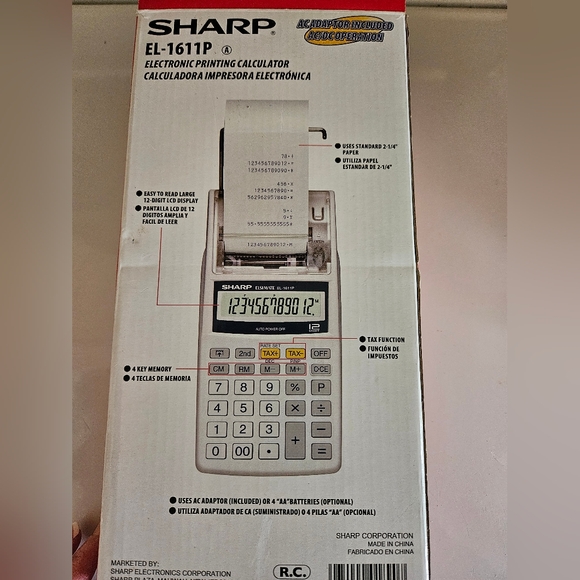 Sharp Printing Calculator - Picture 2 of 8
